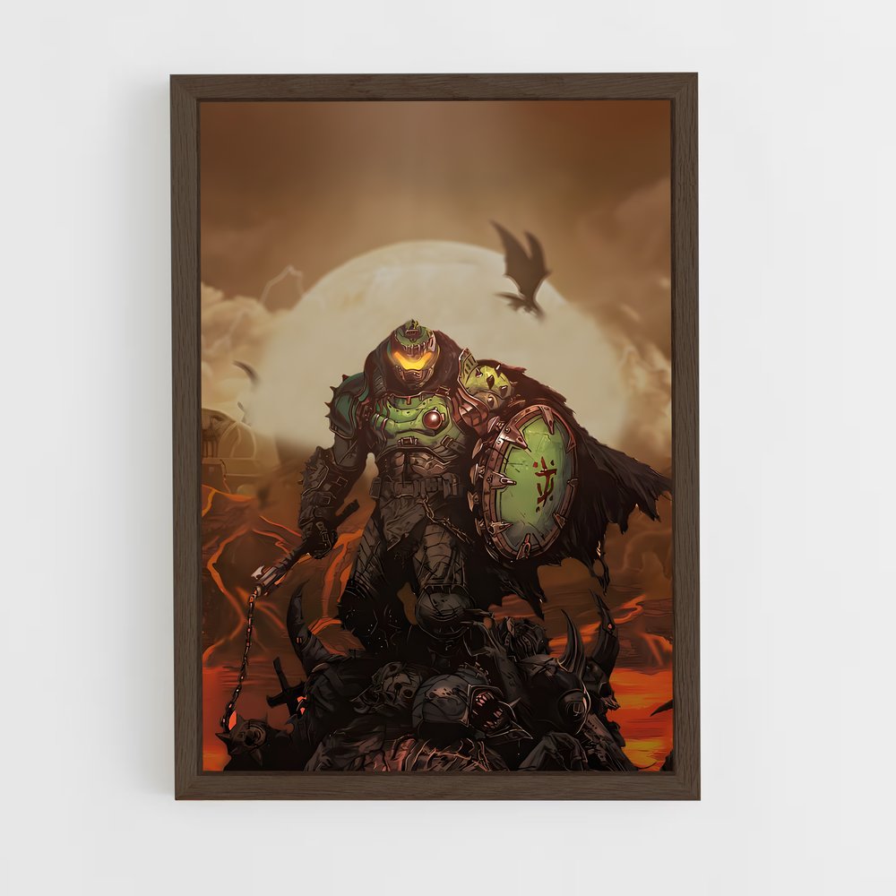 ap-doom slayer-2 cadre Bois foncé