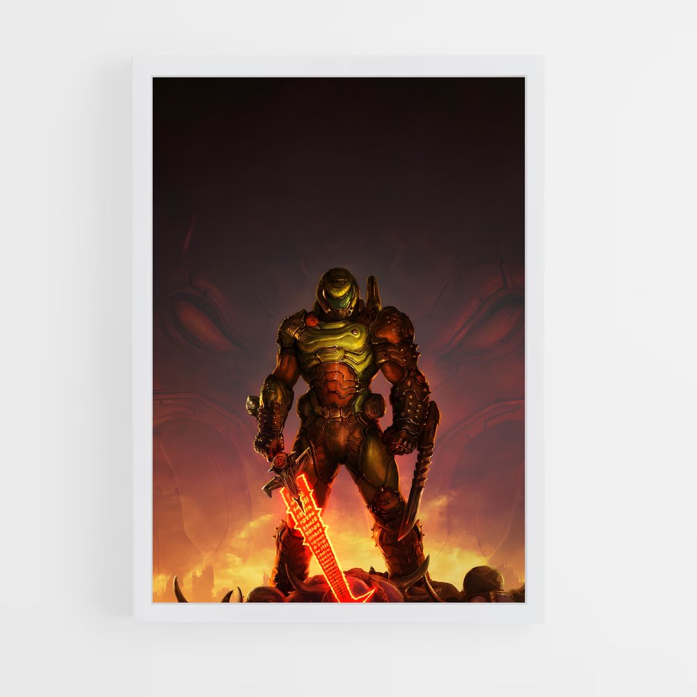ap-doom slayer-3 cadre Blanc