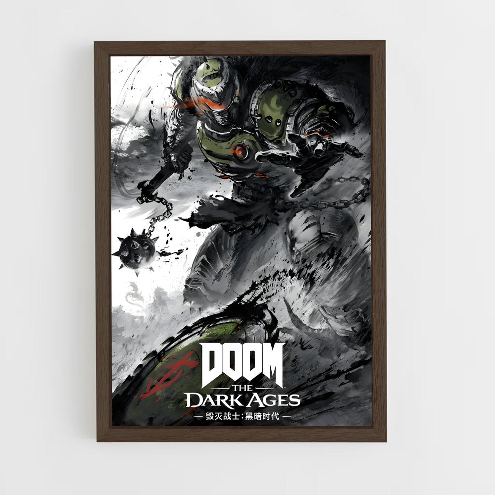 ap-doom slayer-4 cadre Bois foncé