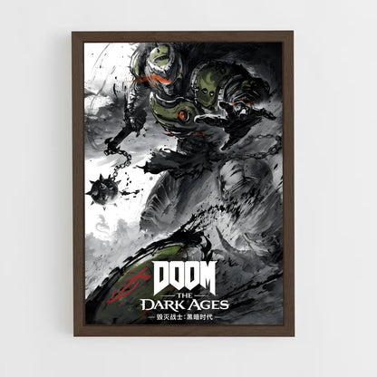 ap-doom slayer-4 cadre Bois foncé