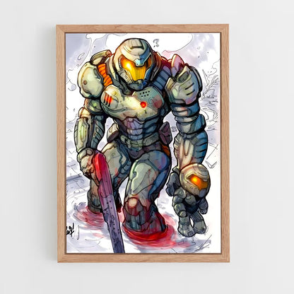 ap-doom slayer-6 cadre Bois clair