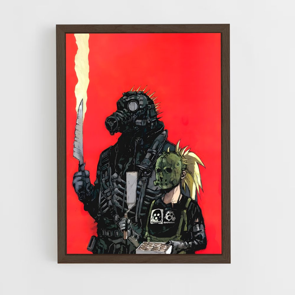 ap-dorohedoro-1 cadre Bois foncé