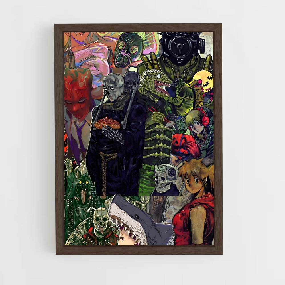 ap-dorohedoro-3 cadre Bois foncé