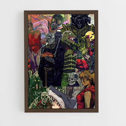 ap-dorohedoro-3 cadre Bois foncé