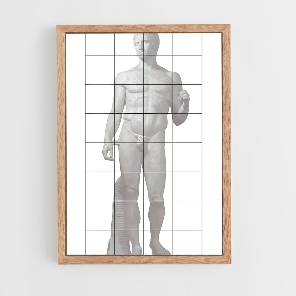 ap-doryphoros polykleitos-4 cadre Bois clair
