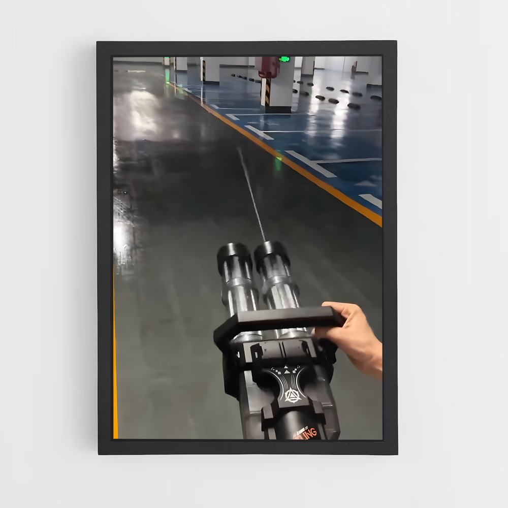 ap-double barrel-1 cadre Noir