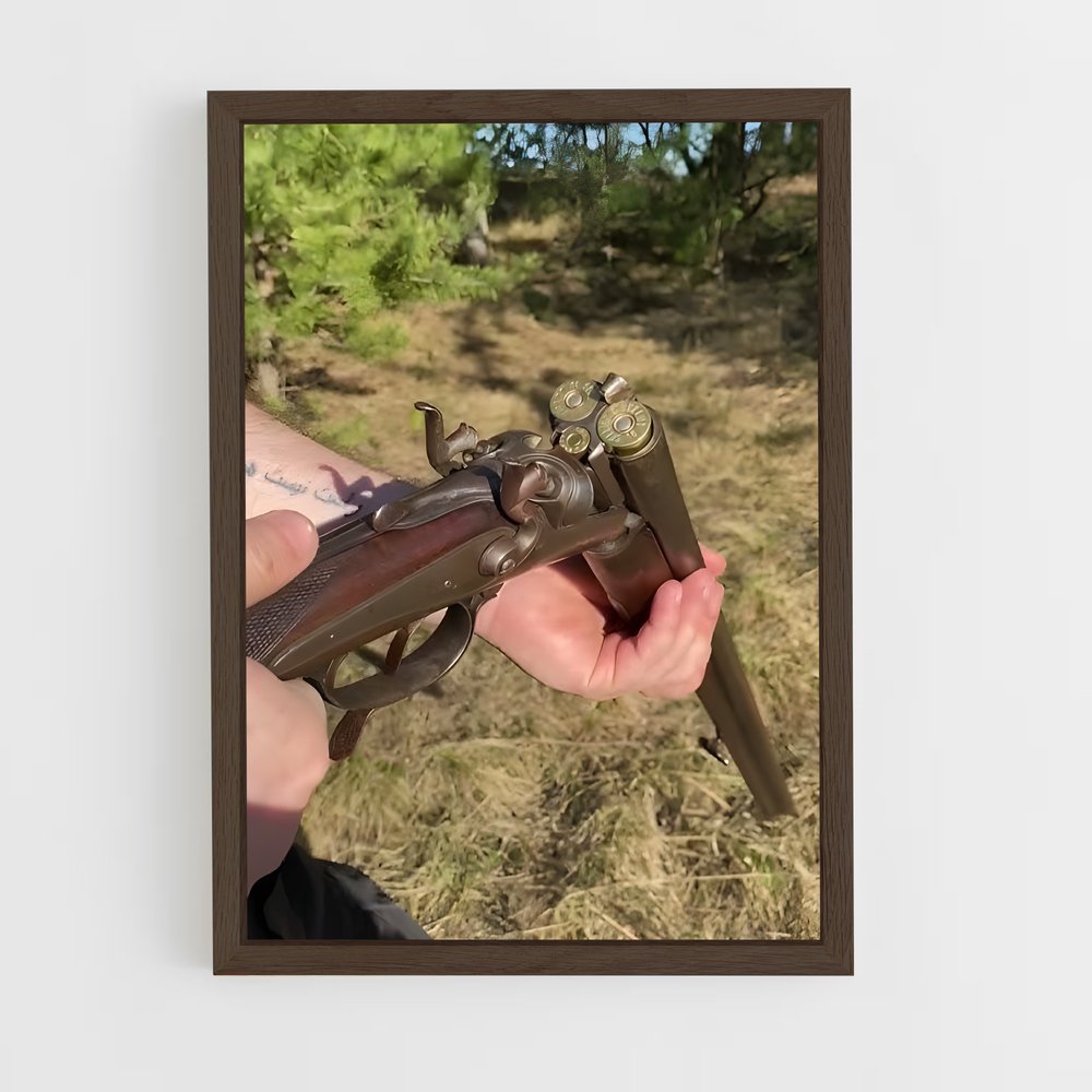 ap-double barrel-2 cadre Bois foncé