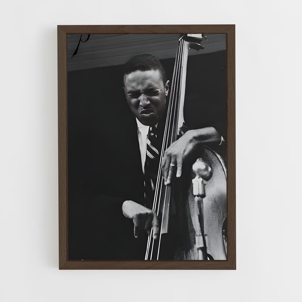 ap-double bass-3 cadre Bois foncé