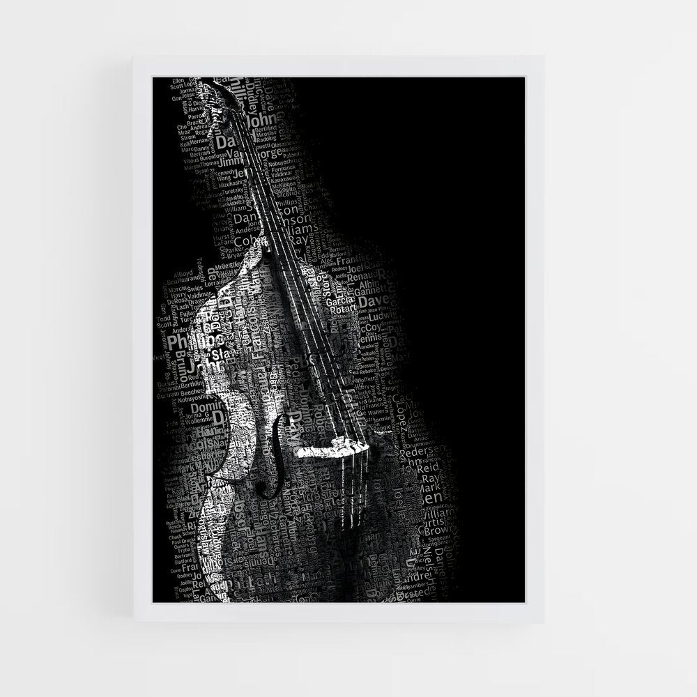 ap-double bass-5 cadre Blanc