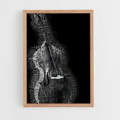 ap-double bass-5 cadre Bois clair