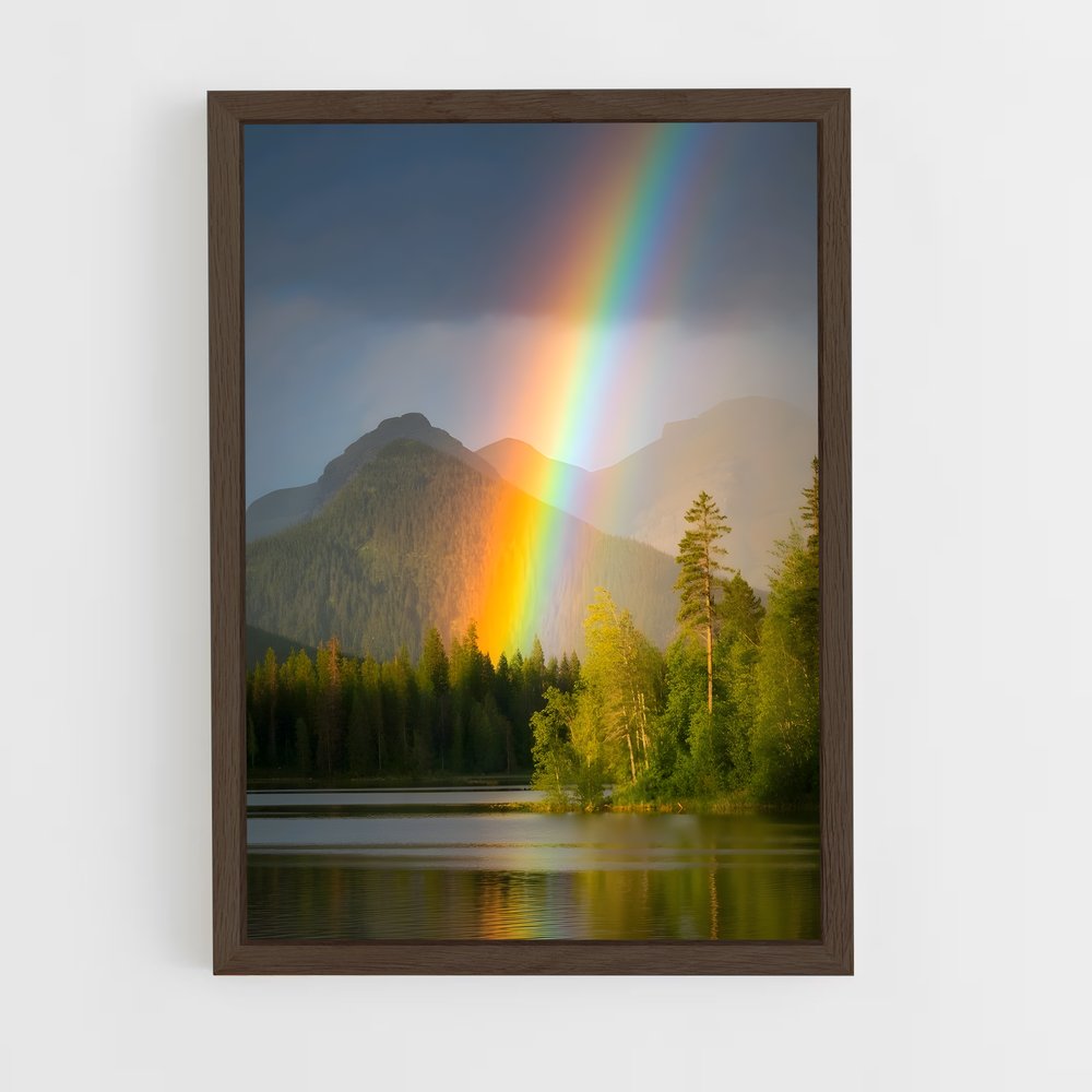 ap-double rainbow-1 cadre Bois foncé