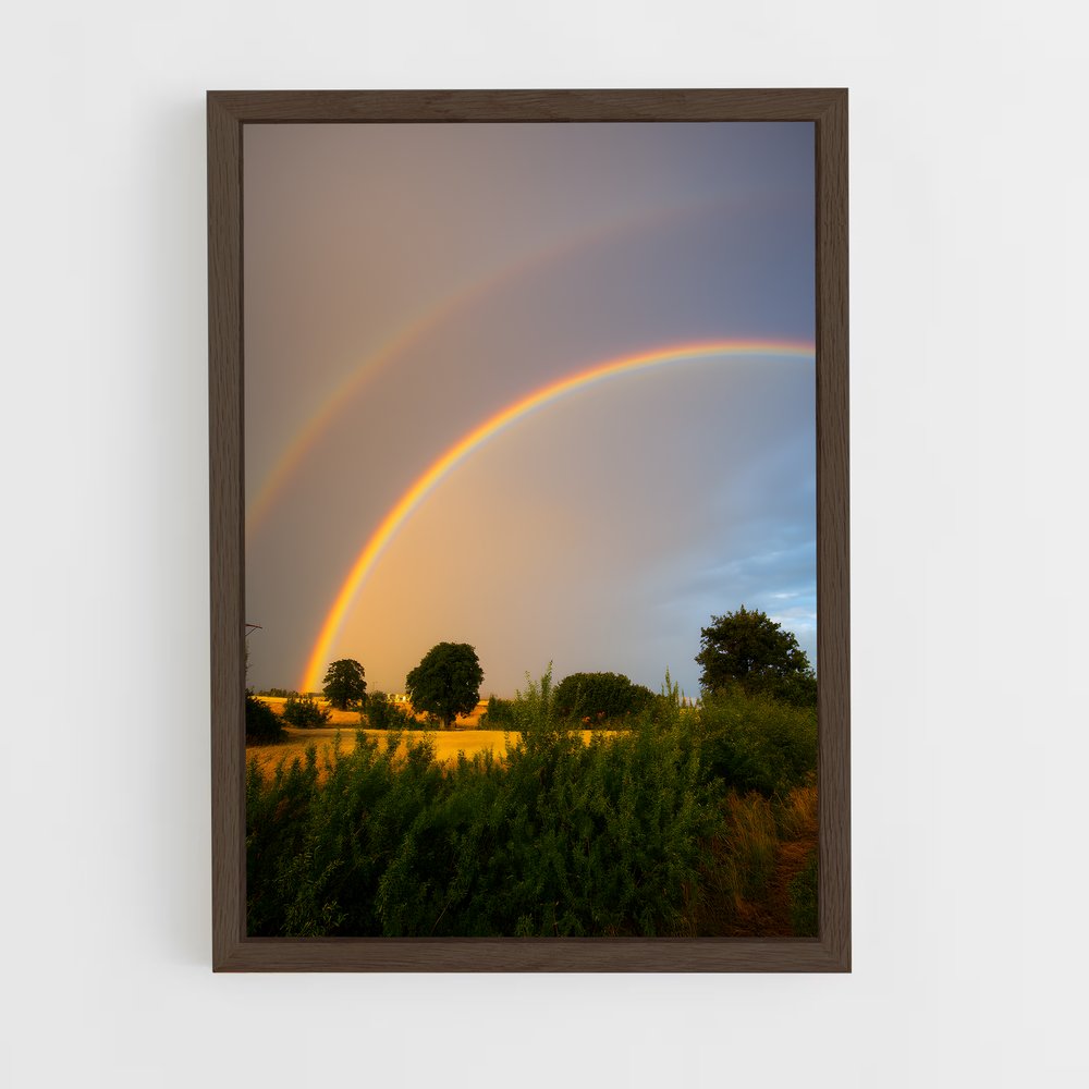 ap-double rainbow-2 cadre Bois foncé
