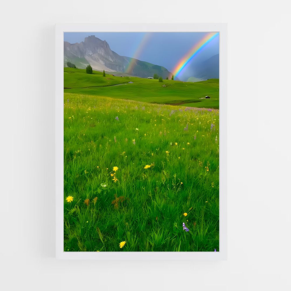 ap-double rainbow-4 cadre Blanc