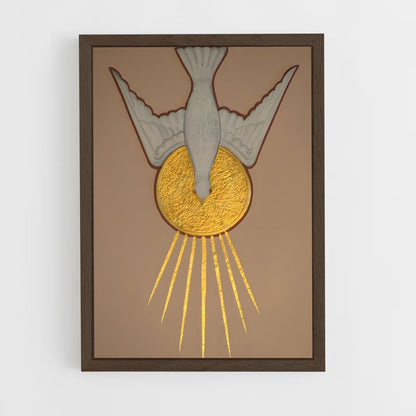 ap-dove symbol-1 cadre Bois foncé