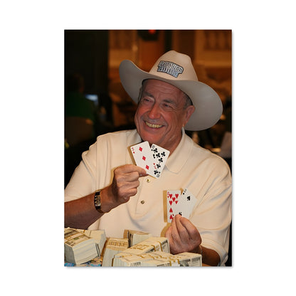 Poster Cowboy du Poker