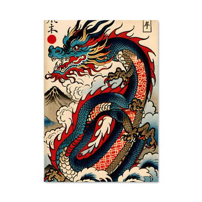 Poster Dragon Surfer