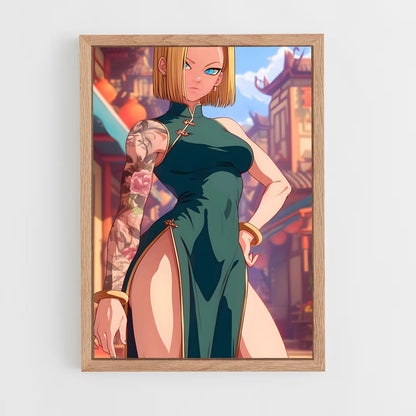 ap-dragon ball-15 cadre Bois clair