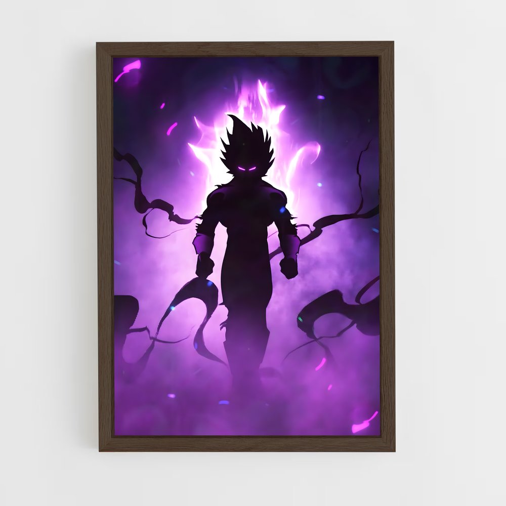 ap-dragon ball-17 cadre Bois foncé