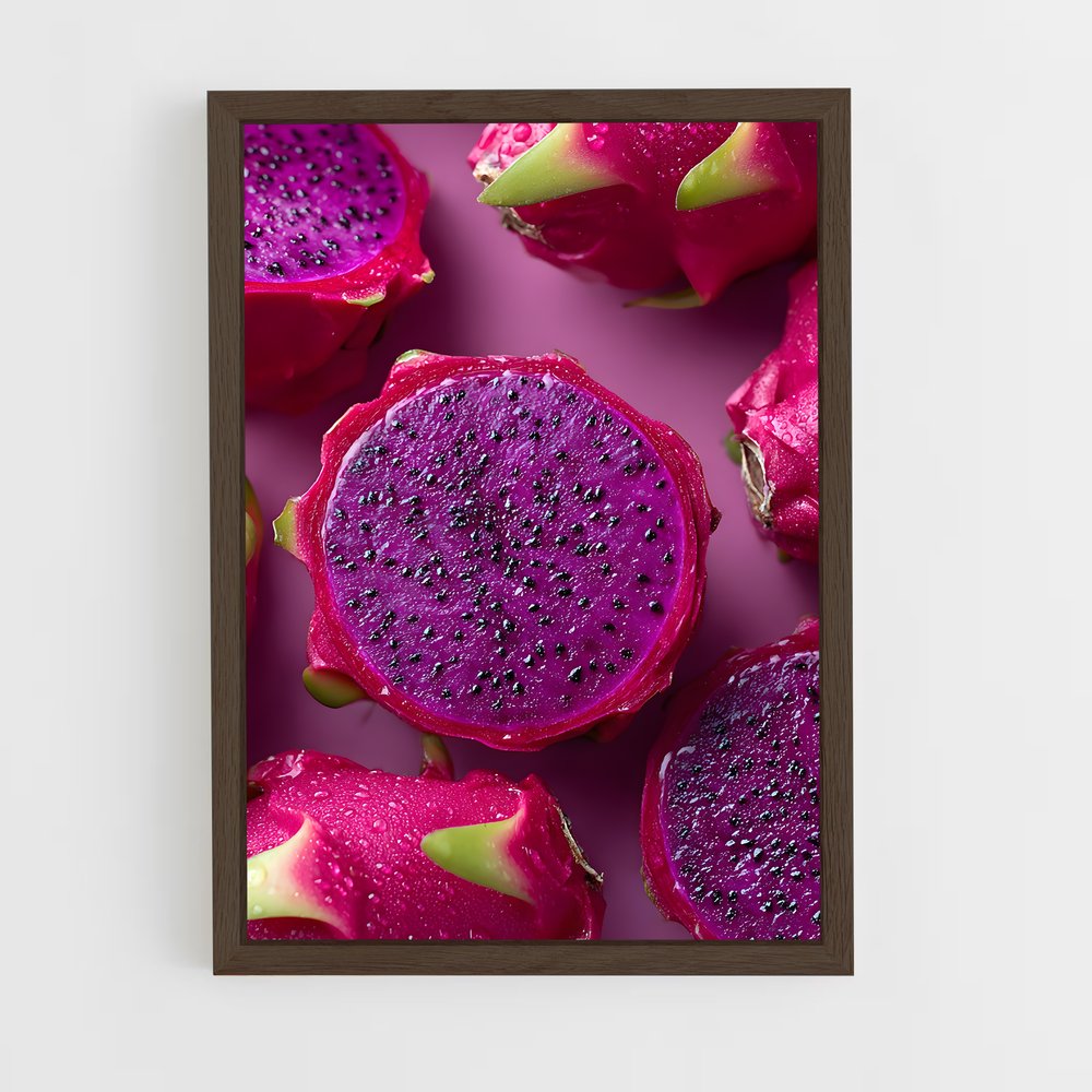 ap-dragon fruit-4 cadre Bois foncé