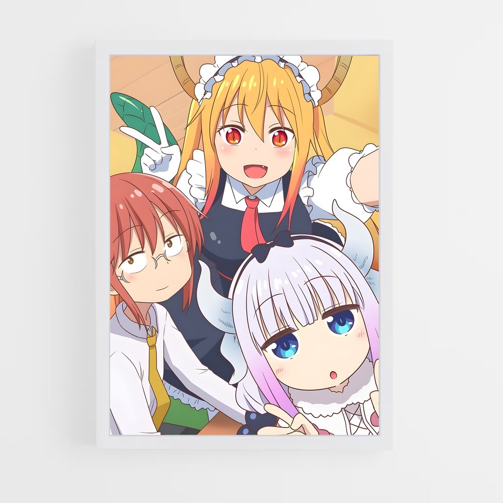 ap-dragon maid-1 cadre Blanc