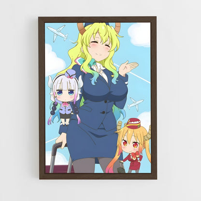 ap-dragon maid-3 cadre Bois foncé