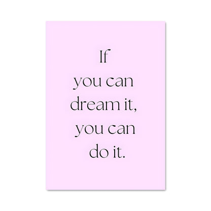 Poster Believe & Achieve