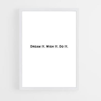 ap-dream it do it-3 cadre Blanc