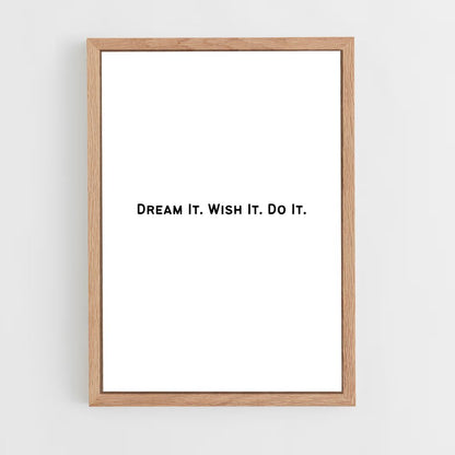 ap-dream it do it-3 cadre Bois clair