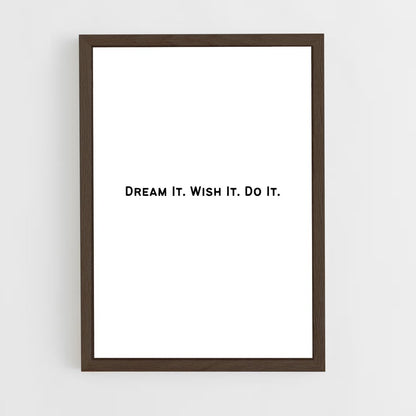 ap-dream it do it-3 cadre Bois foncé