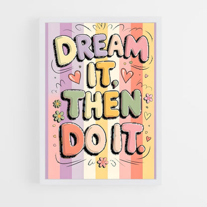 ap-dream it do it-4 cadre Blanc