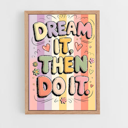 ap-dream it do it-4 cadre Bois clair