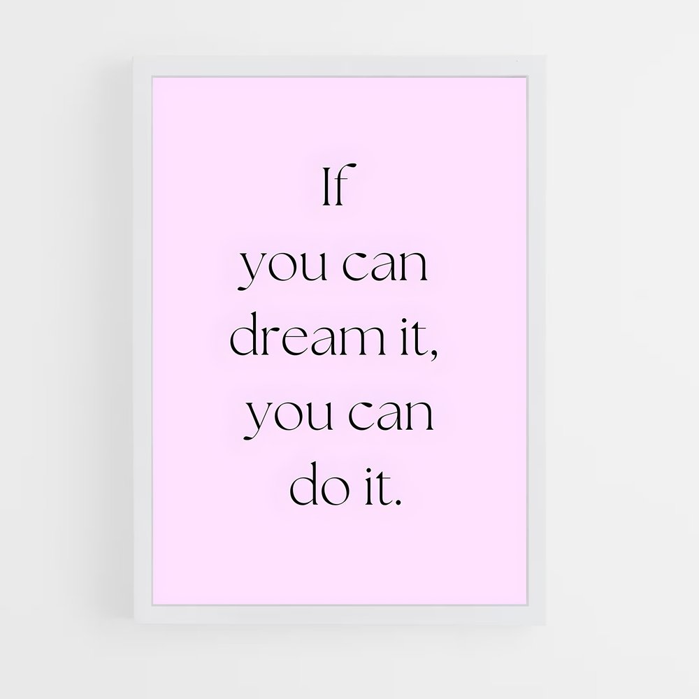 ap-dream it do it-6 cadre Blanc