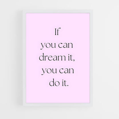 ap-dream it do it-6 cadre Blanc