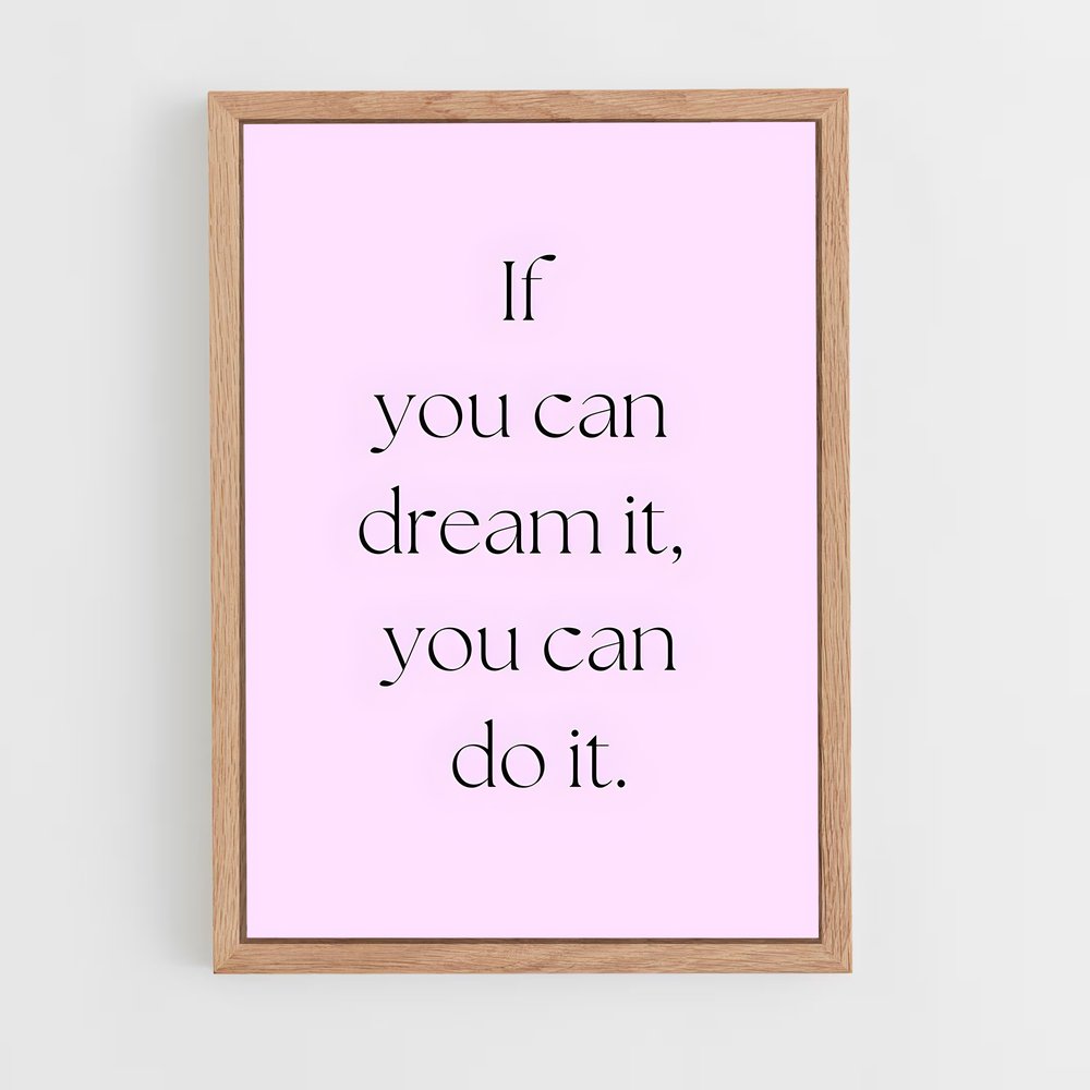 ap-dream it do it-6 cadre Bois clair