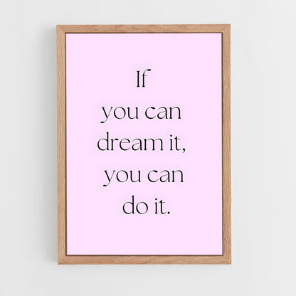 ap-dream it do it-6 cadre Bois clair