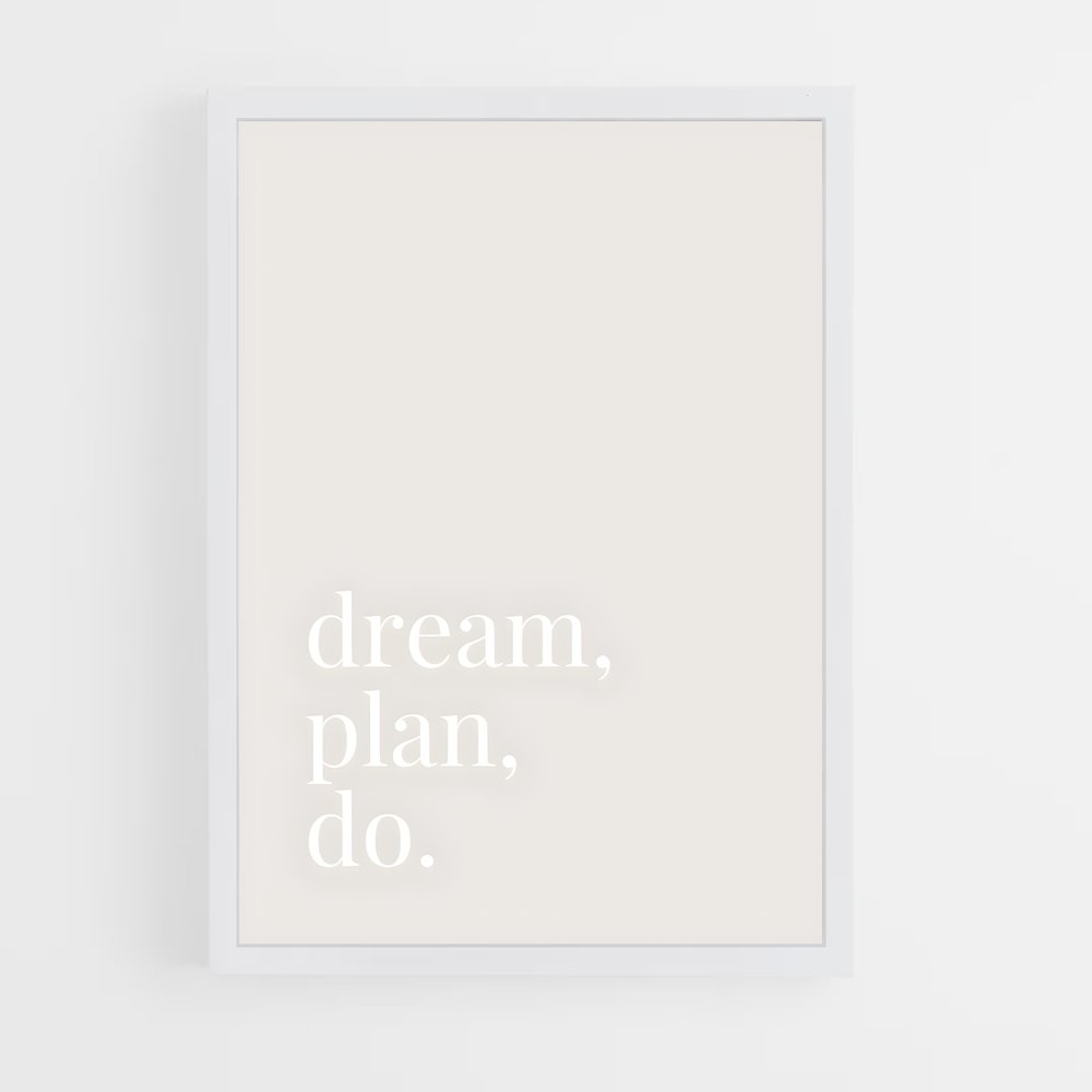 ap-dream it do it-8 cadre Blanc