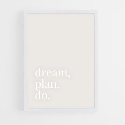 ap-dream it do it-8 cadre Blanc