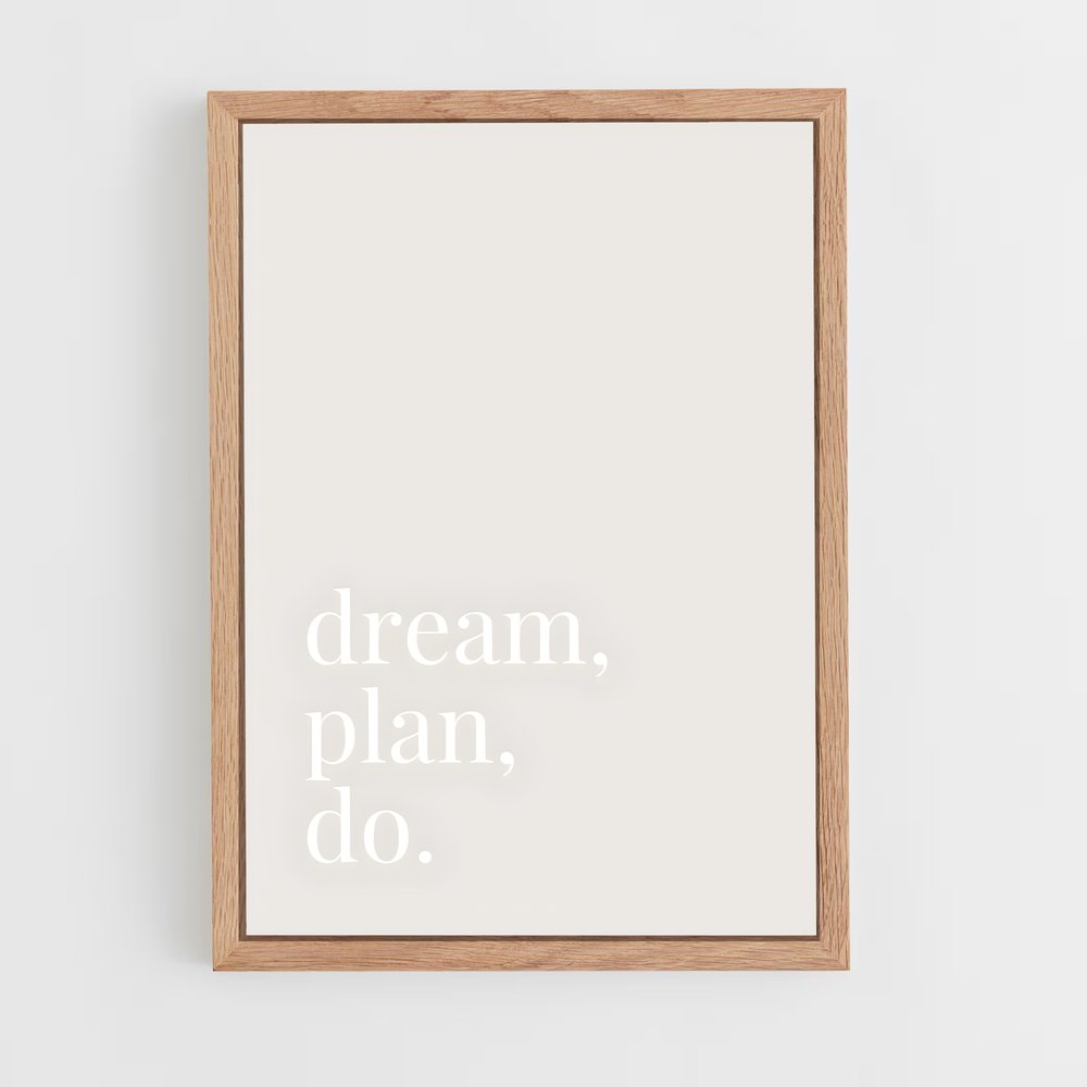 ap-dream it do it-8 cadre Bois clair