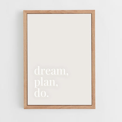 ap-dream it do it-8 cadre Bois clair