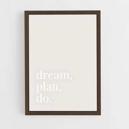 ap-dream it do it-8 cadre Bois foncé