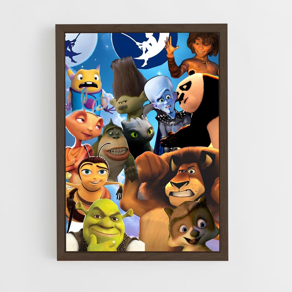 ap-dreamworks-5 cadre Bois foncé