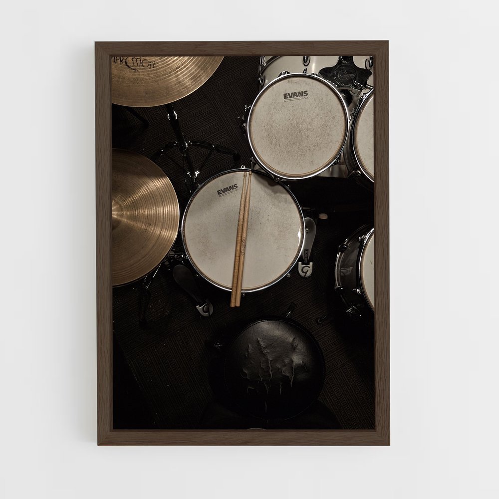 ap-drums-2 cadre Bois foncé