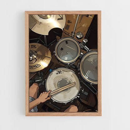 ap-drums-5 cadre Bois clair