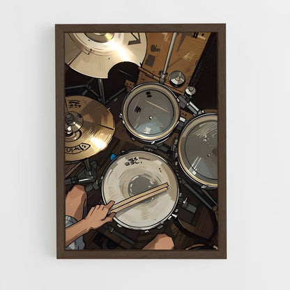 ap-drums-5 cadre Bois foncé