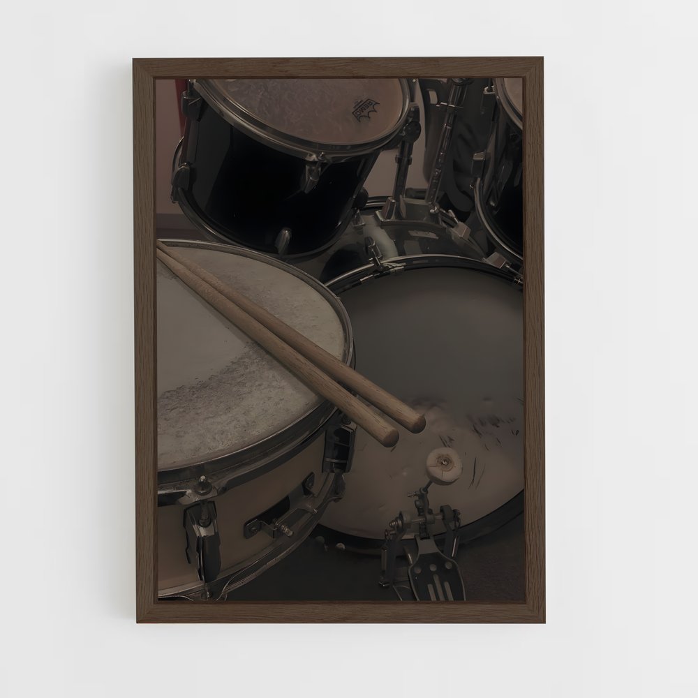 ap-drums-6 cadre Bois foncé