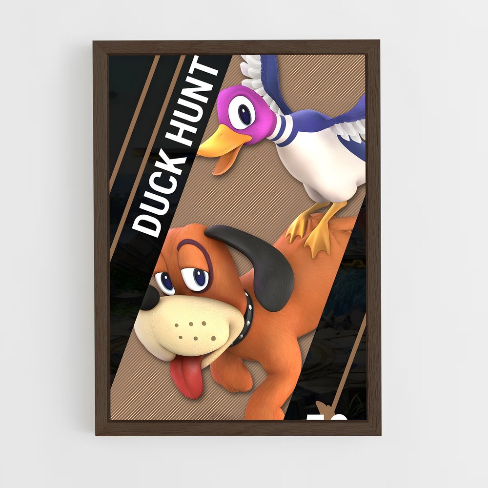 ap-duck hunt-1 cadre Bois foncé