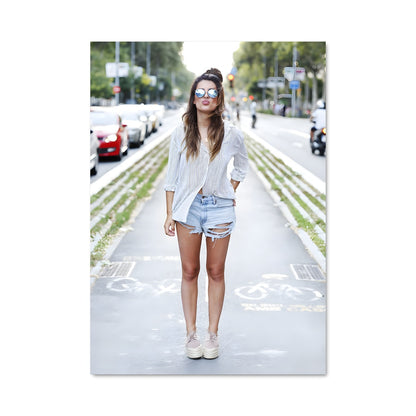 Poster Denim & Rayures