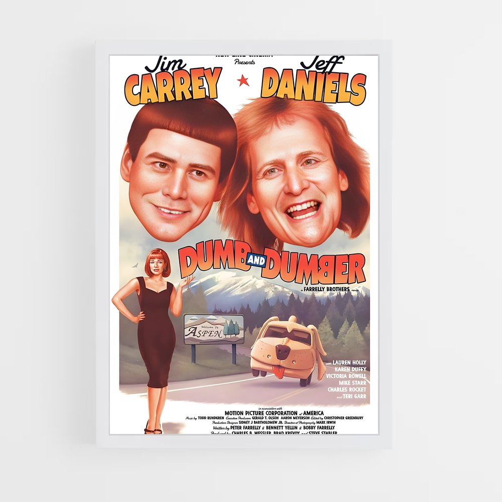 ap-dumb and dumber-10 cadre Blanc