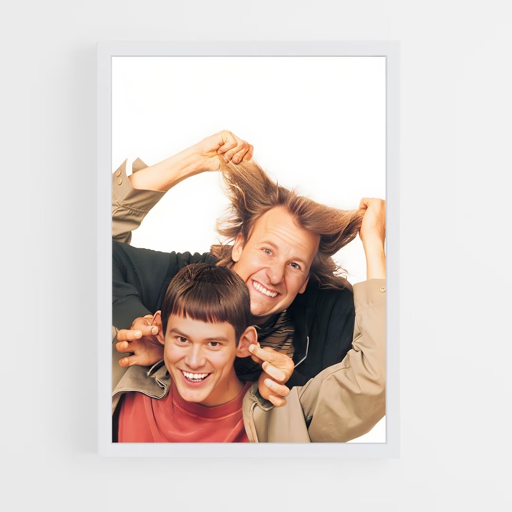 ap-dumb and dumber-3 cadre Blanc