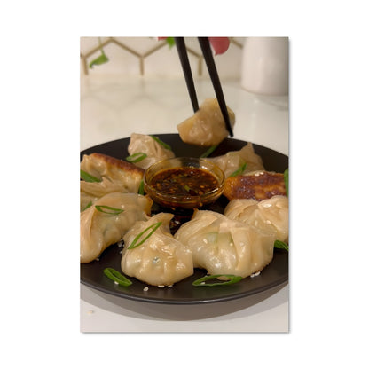 Poster Dumplings à la Sauce